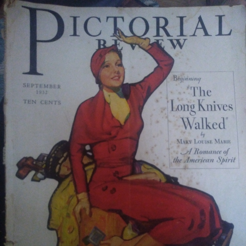 Magazine advertising art from 1932